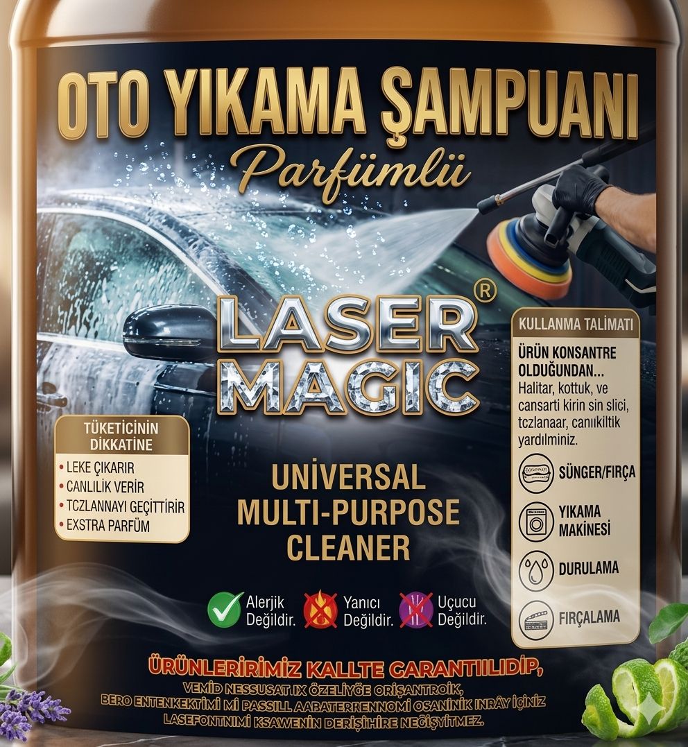 Laser Magic Parfümlü Oto Yıkama Şampuanı